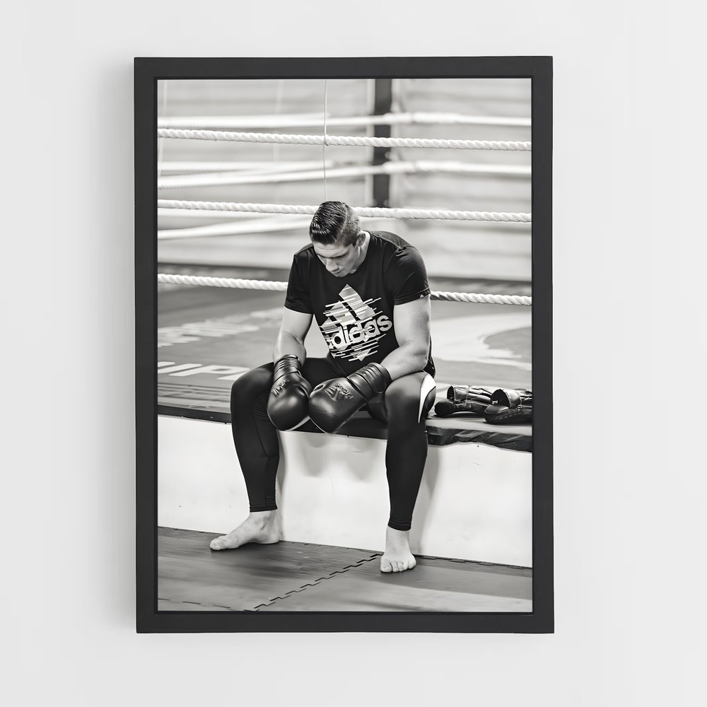 Poster Le Champion Assis – affiche Kick-boxing (vue 2)